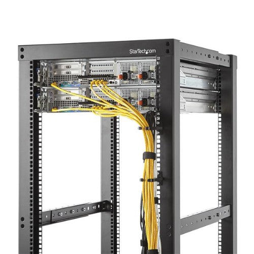 StarTech.com 1U Vertical Server Rack Cable Management D-Ring Hook - 1.8x3.9in (4.5x10cm)