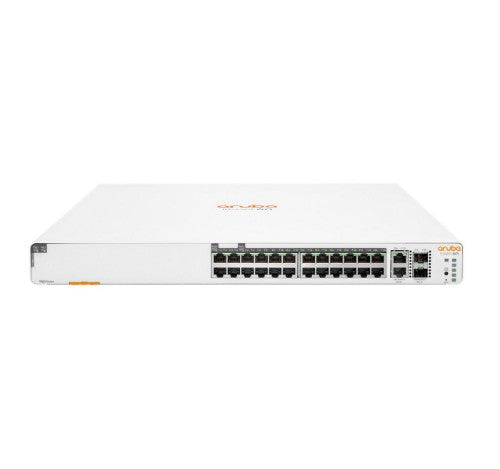HPE Aruba Networking Aruba Instant On 1960 24G 20p Class4 4p Class6 PoE 2XGT 2SFP+ 370W Managed L2+ Gigabit Ethernet (10/100/1000) Power over Ethernet (PoE) 1U