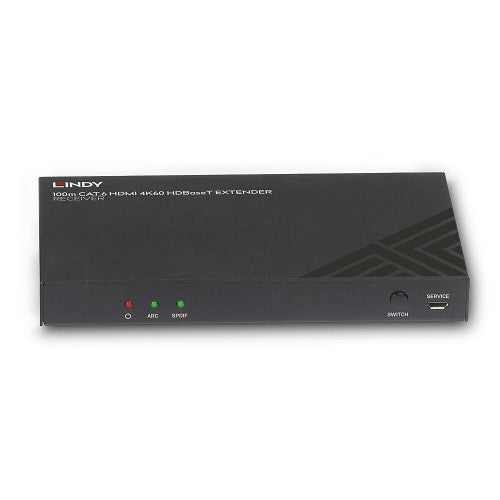 Lindy 100m Cat.6 HDMI 4K60, Audio, IR and RS-232 HDBaseT Receiver