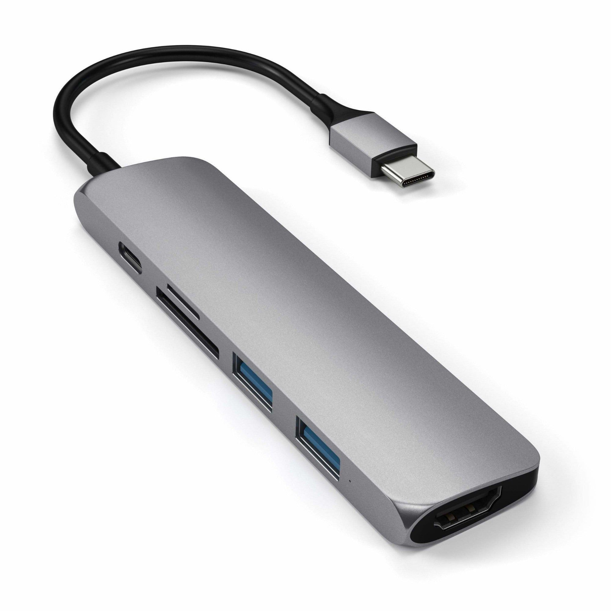 Satechi ST-SCMA2M notebook dock/port replicator USB 3.2 Gen 1 (3.1 Gen 1) Type-C Silver