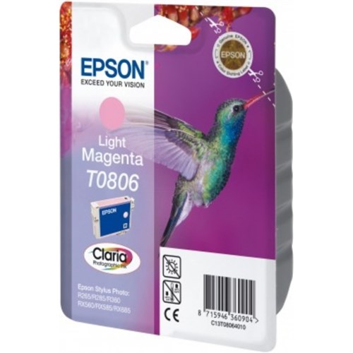 Epson C13T08064011/T0806 Ink cartridge light magenta, 520 pages ISO/IEC 24711 7.4ml for Epson Stylus Photo P 50/PX/PX 730/R 265