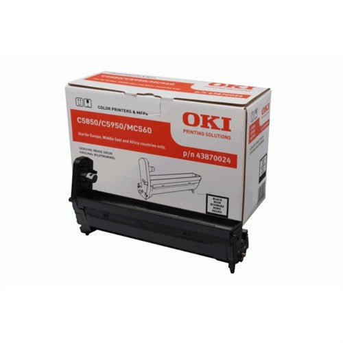 OKI 43870024 Drum kit black, 20K pages for OKI C 5850