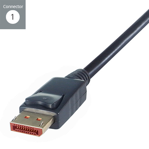 connektgear 3m V1.4 8K DisplayPort Connector Cable - Male to Male Gold Lockable Connectors