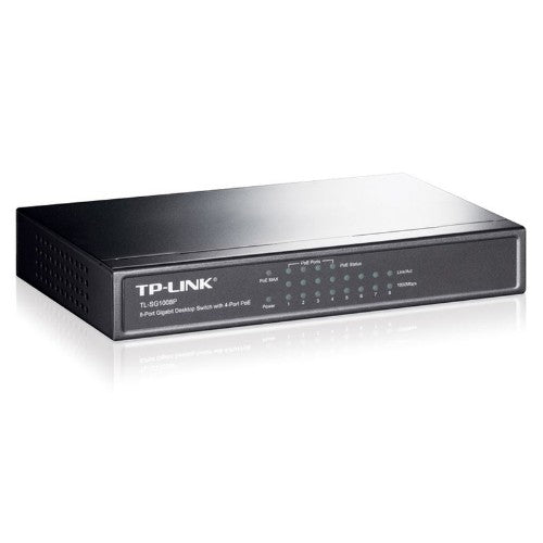 TP-Link TL-SG1008P network switch Unmanaged Gigabit Ethernet (10/100/1000) Power over Ethernet (PoE) Hazelnut