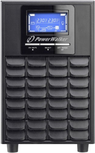 PowerWalker VFI 2000C LCD uninterruptible power supply (UPS) Double-conversion (Online) 2 kVA 1600 W 4 AC outlet(s)