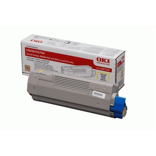 OKI 43872305 Toner yellow, 2K pages/5% for OKI C 5650