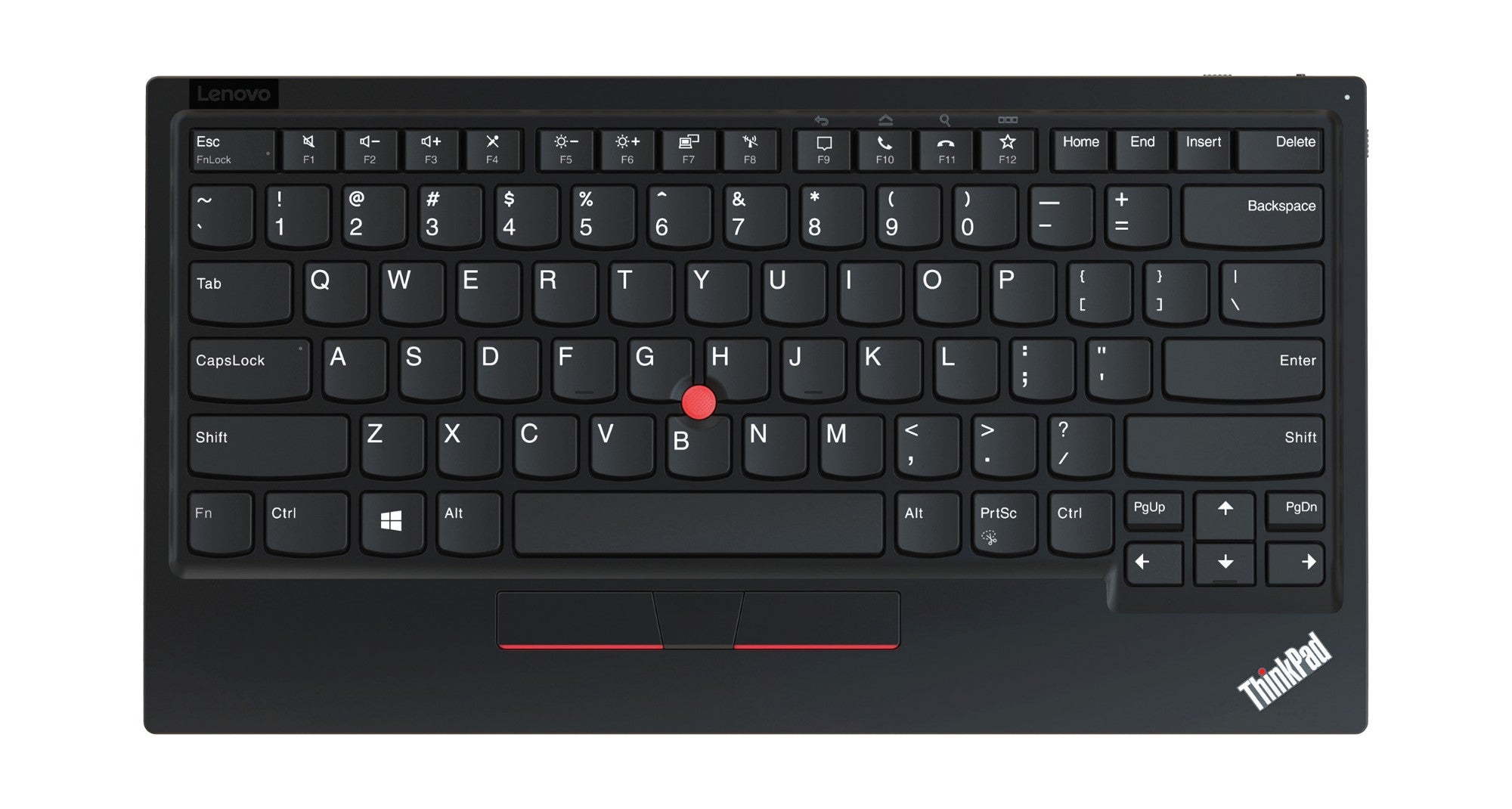 Lenovo 4Y40X49493 keyboard Universal RF Wireless + Bluetooth QWERTY US English Black