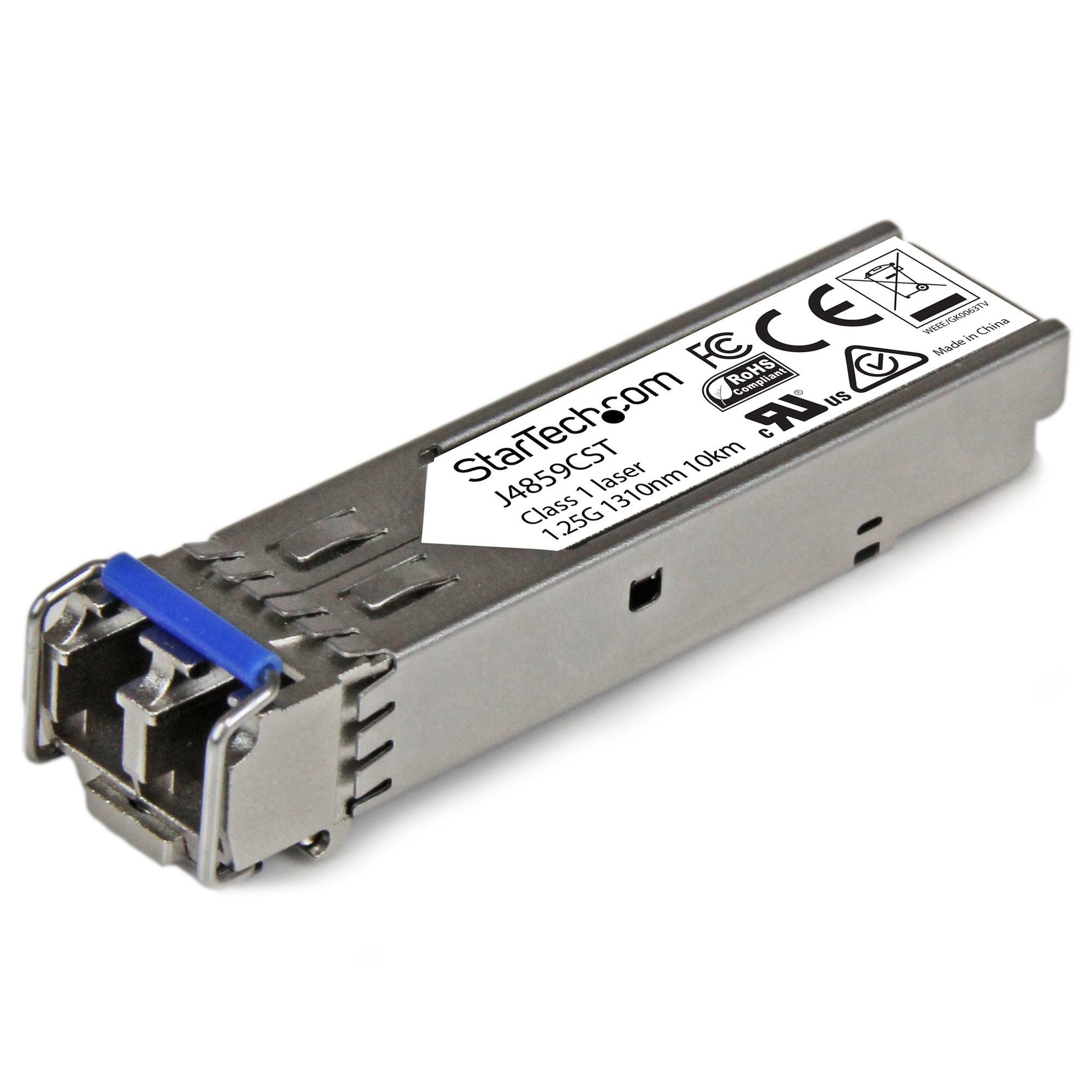 StarTech.com HP J4859C Compatible SFP Transceiver Module - 1000BASE-LX~HPE J4859C Compatible SFP Module - 1000BASE-LX - 1GbE Single Mode /Multi Mode Fiber Optic Transceiver - 1GE Gigabit Ethernet SFP - LC 10km - 1310nm - DDM HPE 1400, 1700, 1820