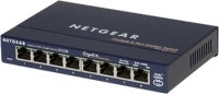 NETGEAR GS108GE network switch Unmanaged Gigabit Ethernet (10/100/1000) Blue
