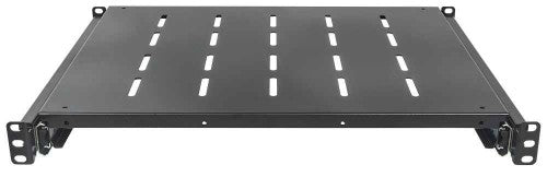 Intellinet 19" Sliding Shelf, 1U, 800 to 1000mm Depth, shelf depth 550mm, Black