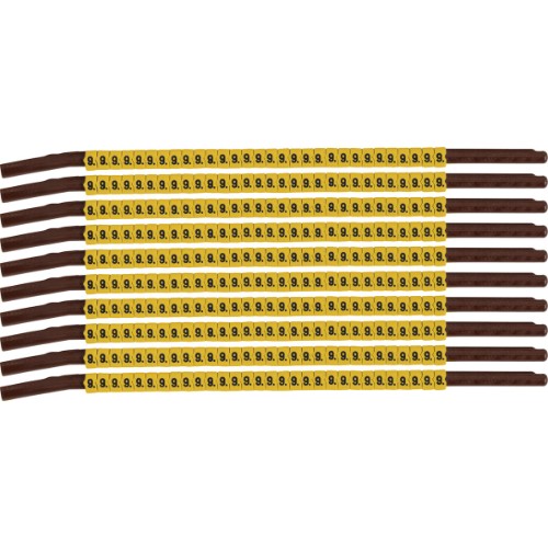 Brady SCNG-15-9 cable marker Black, Yellow Nylon 300 pc(s)
