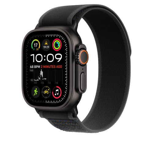 Apple 49mm Black Trail Loop - S/M - Black Titanium Finish