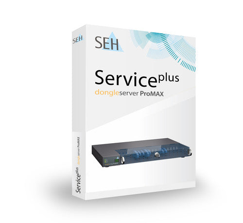 SEH dongleserver ProMAX print server Ethernet LAN Black, Blue