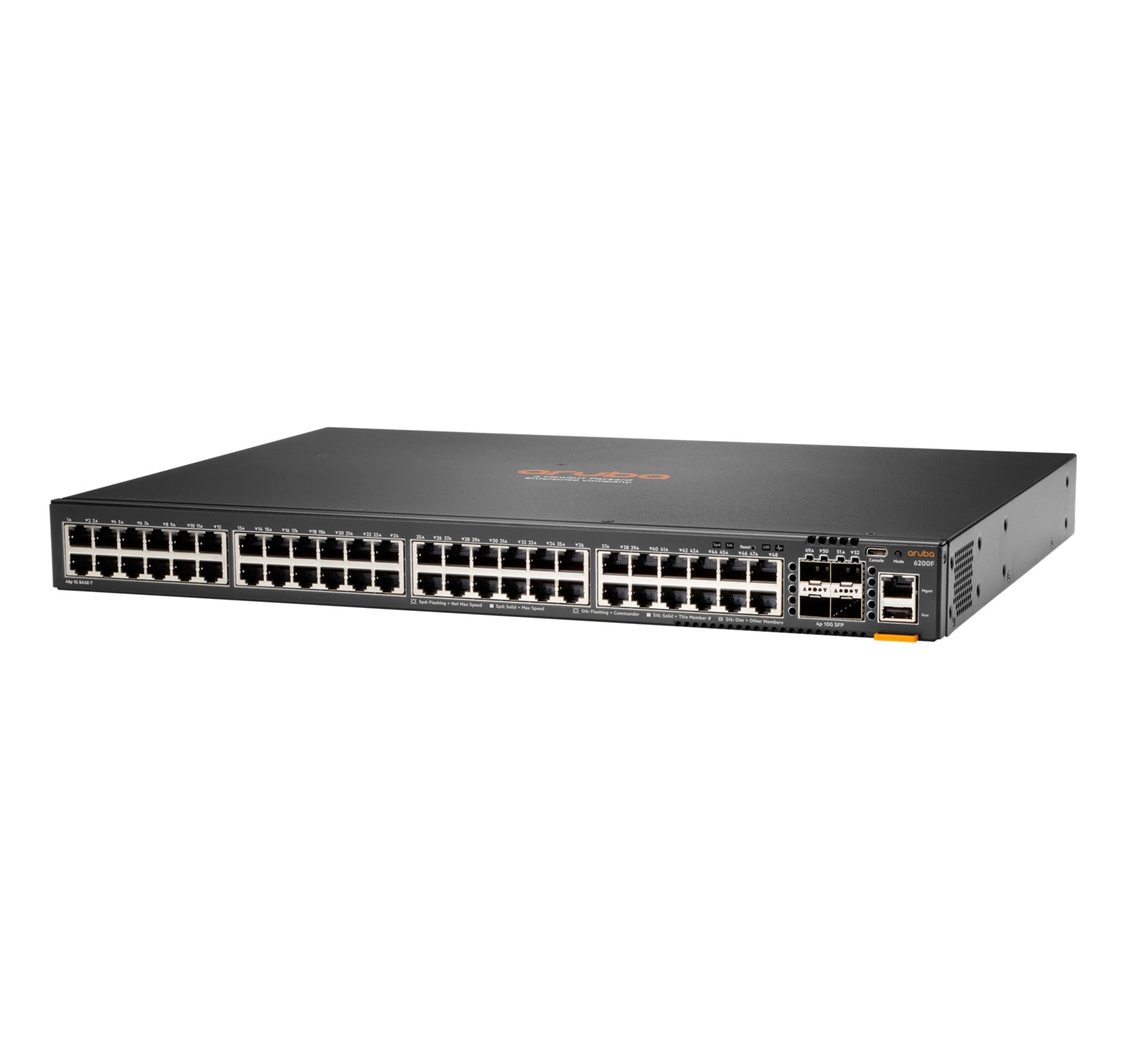 HPE Aruba Networking Aruba CX 6200F 48G 4SFP+ Managed L3 Gigabit Ethernet (10/100/1000) 1U