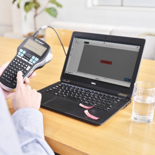 DYMO LabelManager 420P High Performance Rechargeable Portable Label Maker Kit | ABC Keyboard with 4 Rolls of D1 Labels & Carrying Case