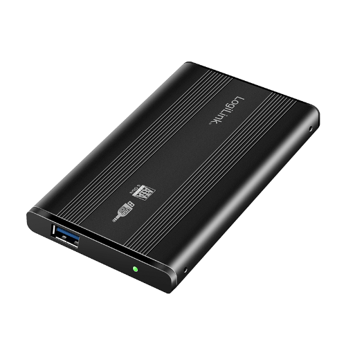 LogiLink UA0106 storage drive enclosure Black 2.5" USB powered