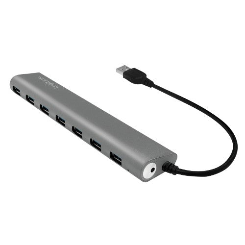 LogiLink UA0308 interface hub USB 3.2 Gen 1 (3.1 Gen 1) Type-A 5000 Mbit/s Grey