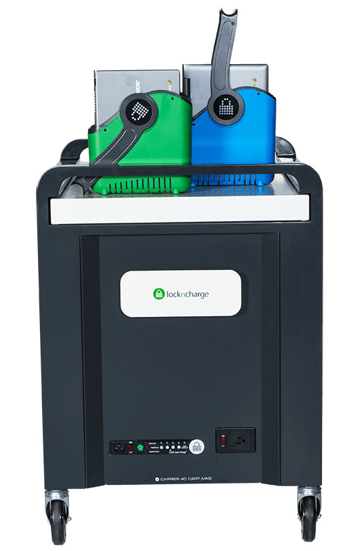 LocknCharge Carrier 40 Portable device management cabinet Black, Blue, Green, Grey