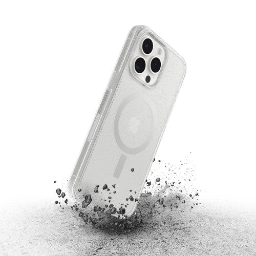 OtterBox Symmetry Series Clear for MagSafe for iPhone 15 Pro Max, Stardust (Clear Glitter)