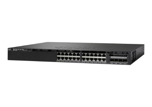 Cisco Catalyst WS-C3650-24PS-L Managed L3 Gigabit Ethernet (10/100/1000) Power over Ethernet (PoE) 1U Black