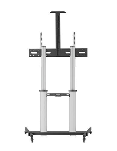 Manhattan Trolley Mound Stand for TV & Monitors, For screens: 37" to 100",VESA compatability:all between 200x200 to 1000x600mm -check the dimensions of the four mounting holes on back of screen to ensure it fits,Max 80kg,Height adjustable 1200 to 1600mm,L