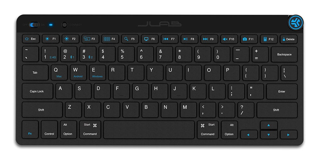 JLab GO keyboard Universal Bluetooth QWERTY English Black