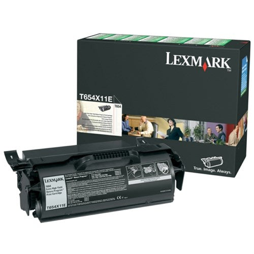 Lexmark T654X11E Toner cartridge black extra High-Capacity return program, 36K pages ISO/IEC 19752 for Lexmark T 654