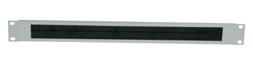 Intellinet 19" Cable Entry Panel, 1U, with Brush Insert, Grey