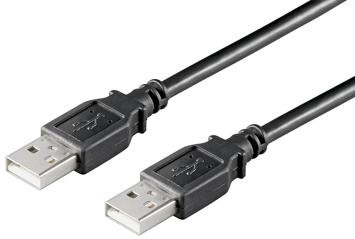 Microconnect USBAA01B USB cable USB 2.0 0.1 m USB A Black