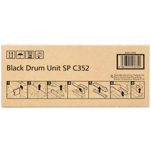 Ricoh 407404 Drum unit black, 15K pages for Ricoh SP C 352/360/361