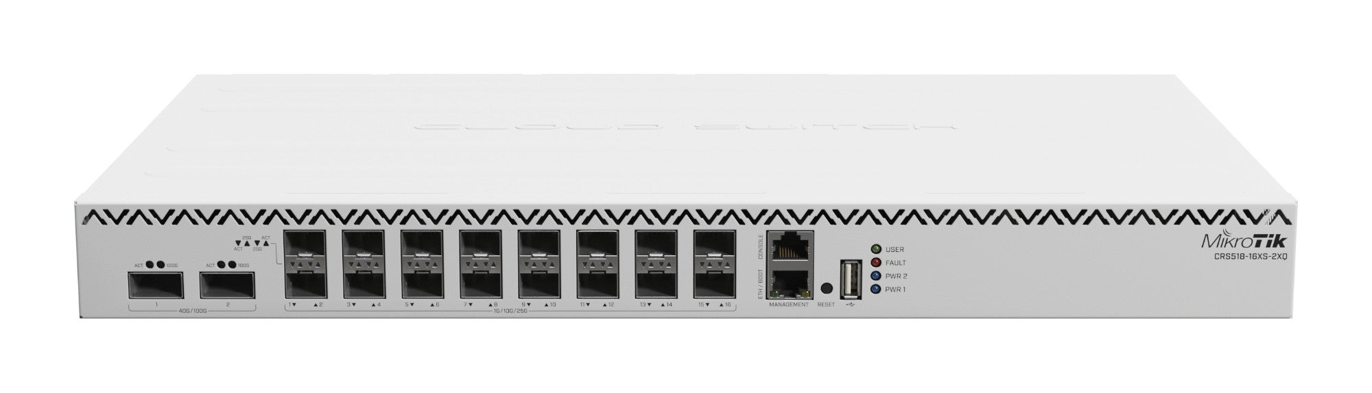 Mikrotik CRS518-16XS-2XQ-RM network switch Managed Fast Ethernet (10/100)