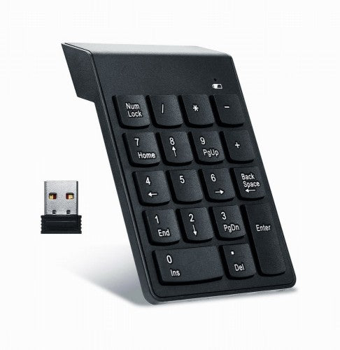 Gembird KPD-W-02 numeric keypad Laptop/PC Bluetooth Black