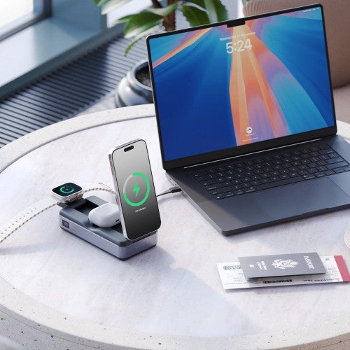 ALOGIC Roam 21,000mAh 6-in-1 Power Bank with Qi2 Fast Wireless and 100W USB-C Laptop Charging