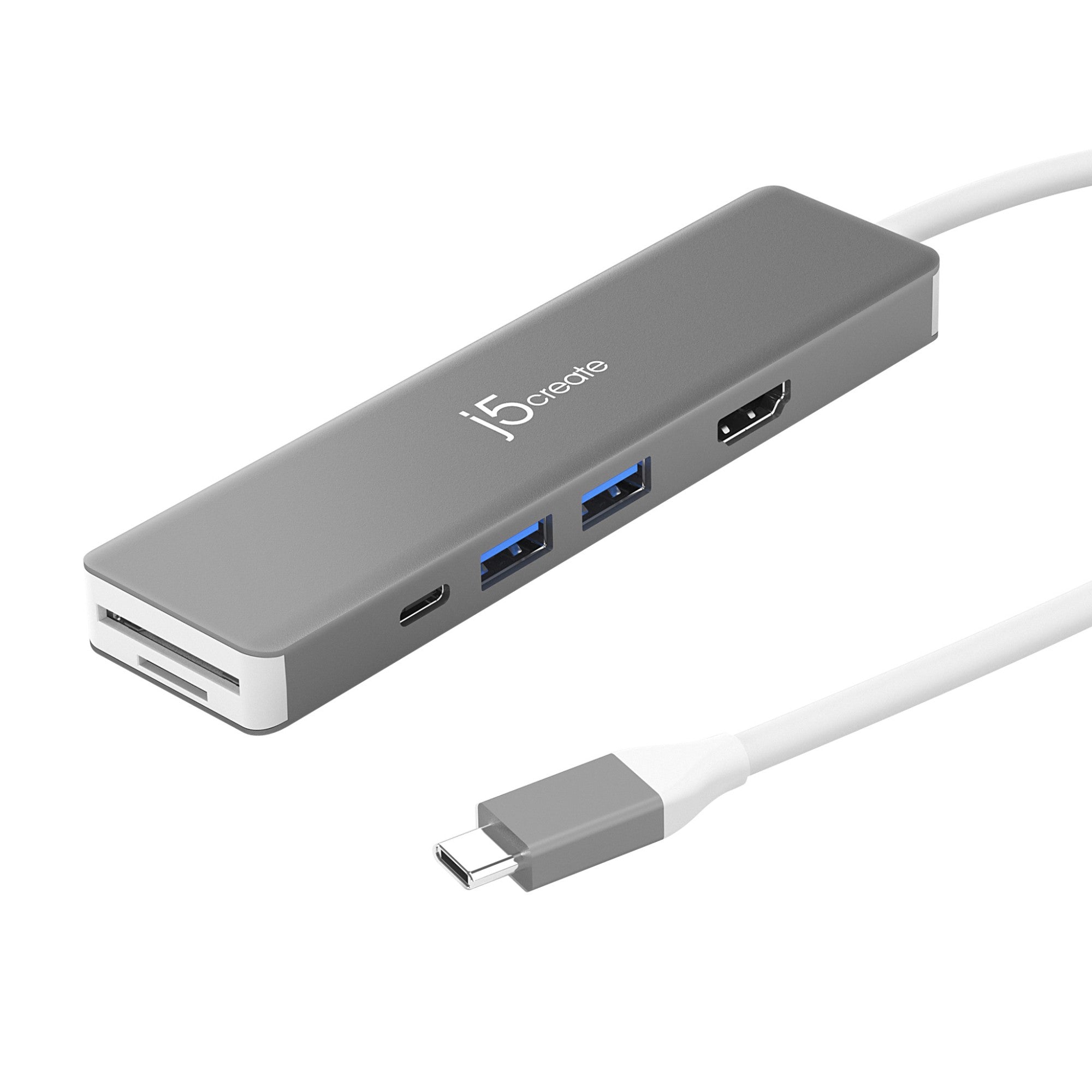 j5create JCD390 4K60 Elite USB-C® 10Gbps Multi-Adapter, Black