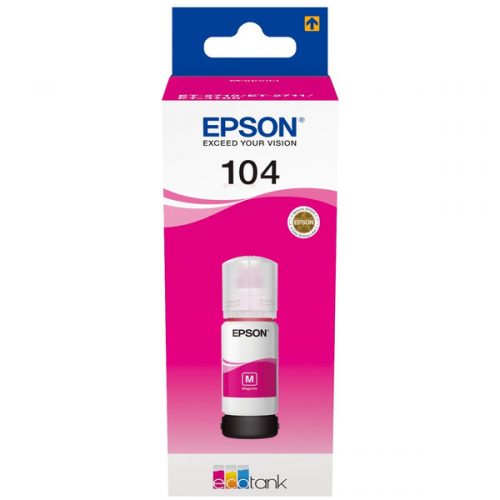 Epson C13T00P340/104 Ink bottle magenta, 7.5K pages 65ml for Epson ET-2810/2830/4700