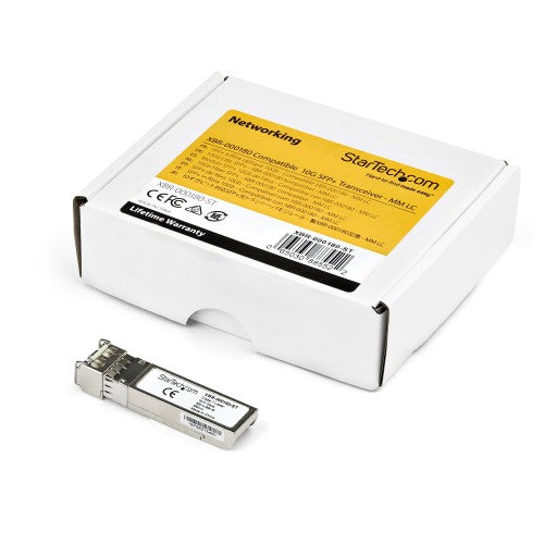 StarTech.com Brocade 10G-SFPP-SR Compatible SFP+ Module - 10GBASE-SR - 10GbE Multimode Fiber MMF Optic Transceiver - 10GE Gigabit Ethernet SFP+ - LC 200m - 850nm - DDM
