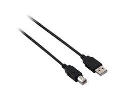 V7 Black USB Cable USB 2.0 A Male to USB 2.0 B Male 2m 6.6ft