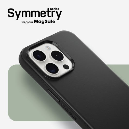 OtterBox Symmetry Series for MagSafe for iPhone 15 Pro Max, Black