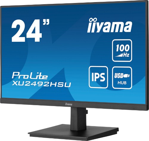 iiyama ProLite 24” IPS technology panel with USB hub and 100Hz refresh rate