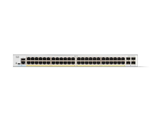 Cisco Catalyst 1300-48P-4X Managed Switch, 48 Port GE, PoE, 4x10GE SFP+, Limited Lifetime Protection (C1300-48P-4X)