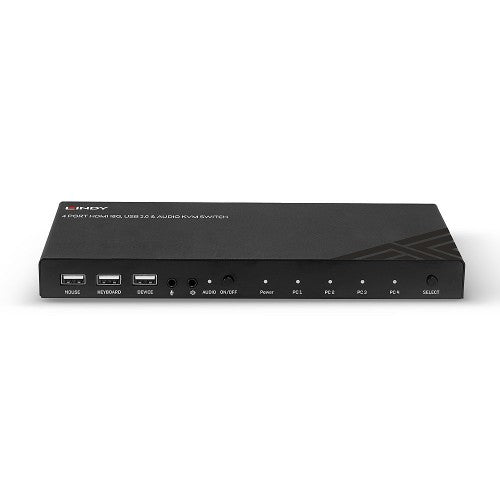 Lindy KVM Switch HDMI 18G, USB 2.0 & Audio, 4 Port