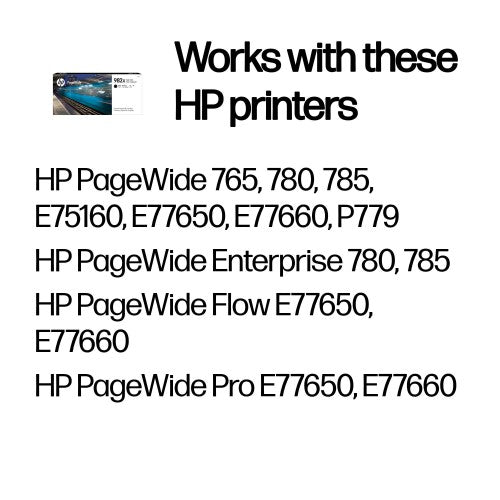 HP T0B30A/982X Ink cartridge black, 20K pages ISO/IEC 24711 194ml for HP PageWide 765