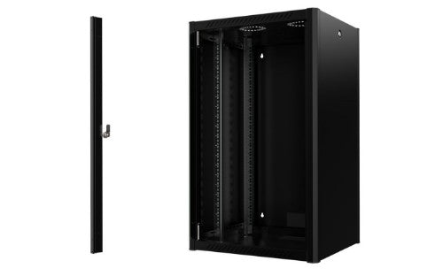 Lanview RWP20U56BL rack cabinet 20U Wall mounted rack Black