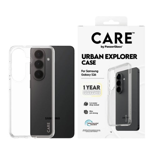 PanzerGlass CARE™ by ® Urban Explorer Case Transparent Samsung Galaxy S26