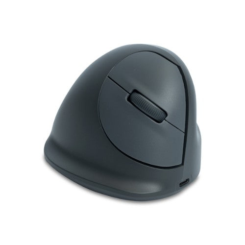 R-Go Tools Vertical mouse R-Go HE Basic, ergonomic mouse, medium (hand size ≥ 185 mm), right-handed, Bluetooth, grey