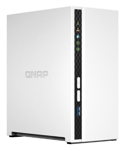 QNAP TS-233 NAS/storage server Tower ARM Cortex-A55 2 GB 0 TB QNAP QTS White