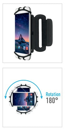 Mobilis ARM BAND 4-6IN . mobile phone case 15.2 cm (6") Armband case Black