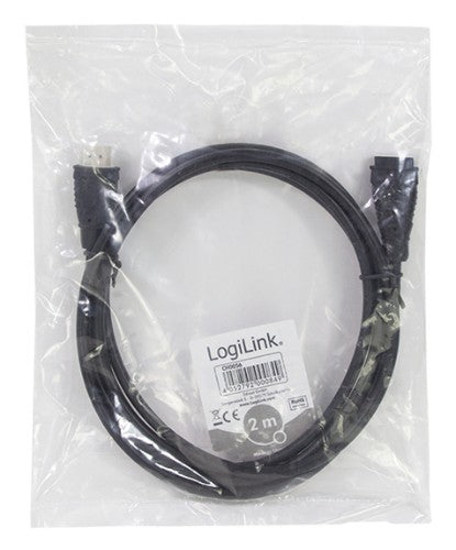 LogiLink HDMI/HDMI, 2.0m HDMI cable 2 m HDMI Type A (Standard) Black