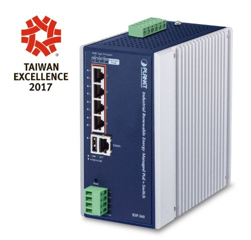 PLANET BSP-360 network switch Managed Gigabit Ethernet (10/100/1000) Power over Ethernet (PoE) Blue, White