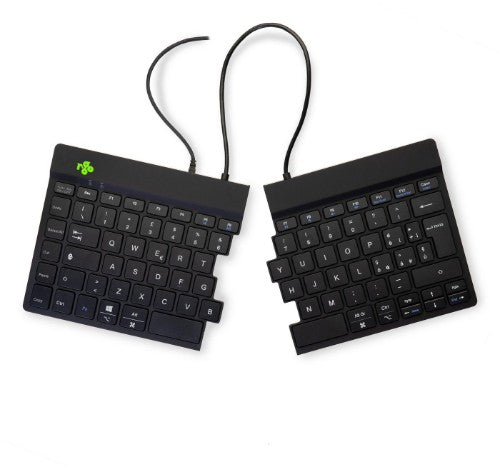 R-Go Tools Ergonomic keyboard R-Go Split Break v2 with break software, ergonomic split keyboard, QWERTY (IT), Wired, black